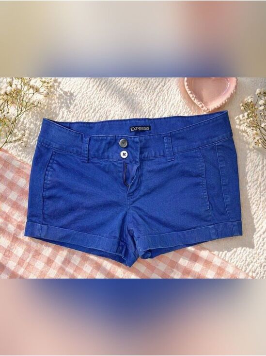 Express Pants - Express Blue High Waist Shorts Size 6